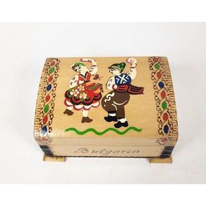 Wooden Handmade Trinket Box From Bulgaria